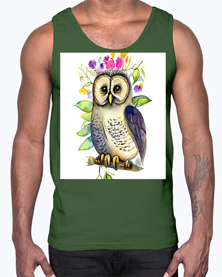 owl 30#- owl- Cotton Tank