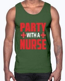 party with nurse 1300#- nurse- Cotton Tank