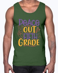 peace out fifth grade 618#- fifth grade- Cotton Tank
