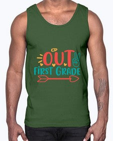 peace out first grade 623#- first grade- Cotton Tank