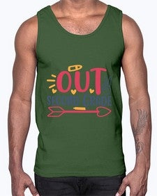 peace out second grade 642#- second grade- Cotton Tank