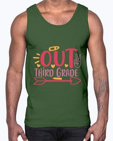 peace out third grade 646#- third grade- Cotton Tank