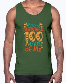 prek survived one hundred days of me 663#- one hundred days- Cotton Tank