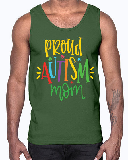 proud autism mom Style 35#- autism- Cotton Tank