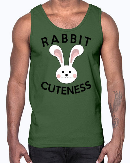 rabbit cuteness- rabbit- Cotton Tank