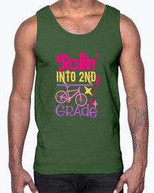 rollin into second grade 783#- second grade- Cotton Tank