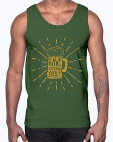 save water drink beer 1517#- beer- Cotton Tank