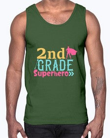 second Grade Superhero color 833#- second grade- Cotton Tank