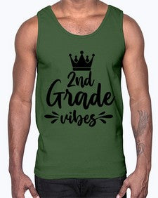 second Grade vibes 838#- second grade- Cotton Tank