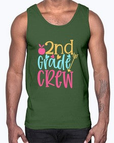 second grade crew 809#- second grade- Cotton Tank