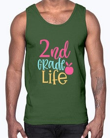 second grade design 811#- second grade- Cotton Tank
