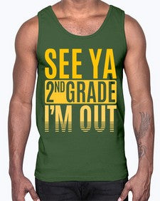 see ya second grade im out 843#- second grade- Cotton Tank
