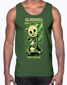 slashing party sutnk 1074#- art pop art- Cotton Tank