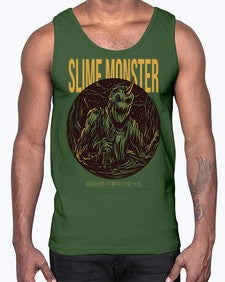 slime monster 1075#- art pop art- Cotton Tank
