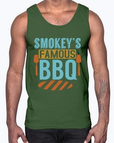smokeys famous bbq 403#- bbq- Cotton Tank