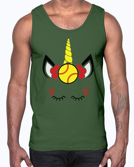 softball unicorn 400#- softball- Cotton Tank