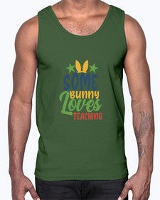 some bunny loves teaching Style 359#- teacher- Cotton Tank