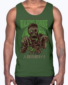 source walking zombie 1103#- art pop art- Cotton Tank