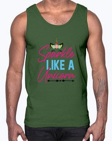 sparkle like a unicorn 416#- unicorn- Cotton Tank