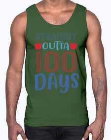 straight outta one hundred days 907#- one hundred days- Cotton Tank