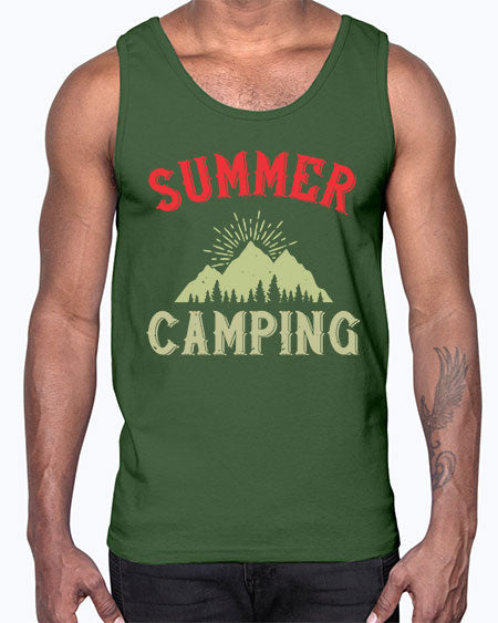 summer camping  82#- summer- Cotton Tank