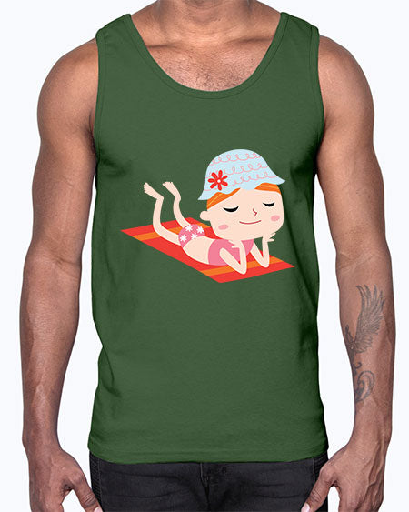 summer characters 59#- summer- Cotton Tank