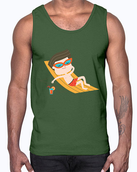 summer characters 62#- summer- Cotton Tank