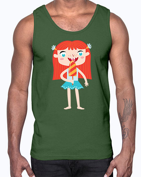 summer characters 64#- summer- Cotton Tank