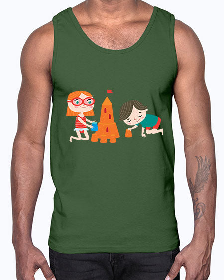 summer characters 66#- summer- Cotton Tank