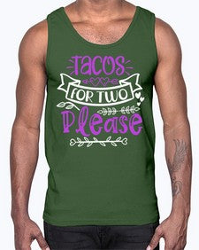 tacos for two please 1606#- tacos- Cotton Tank