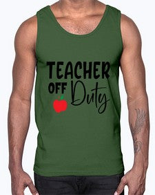 teacher off duty Style 377#- teacher- Cotton Tank