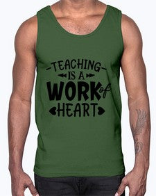 teaching it a work of heart Style 405#- teacher- Cotton Tank