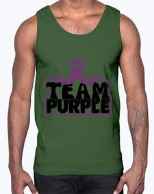team purple 216#- alzheimers- Cotton Tank