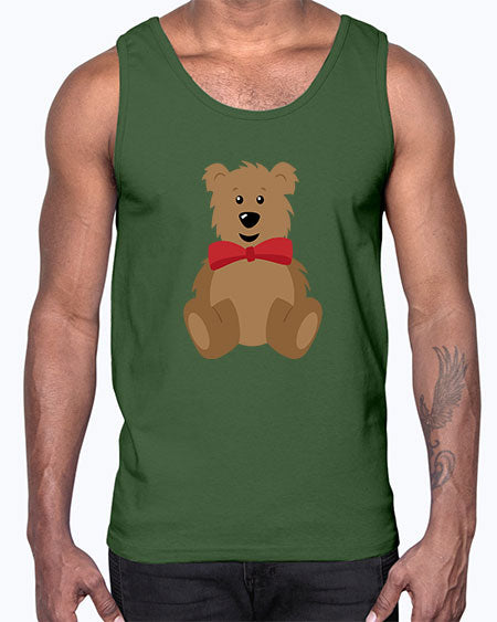teddy bear 261#- bears - animals- Cotton Tank