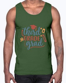 third grade grad 959#- third grade- Cotton Tank