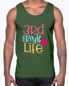 third grade life design 966#- third grade- Cotton Tank