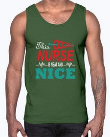 this nurse is neat and nice 1554#- nurse- Cotton Tank
