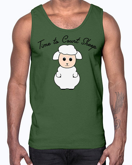 time to count sheep- sheep- Cotton Tank