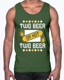 two beer or not two beer 1677#- beer- Cotton Tank