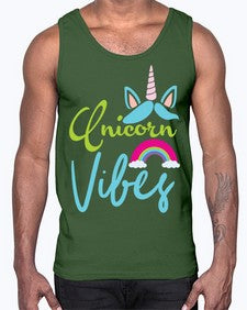 unicorn vibes 508#- unicorn- Cotton Tank