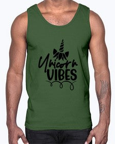 unicorn vibes 509#- unicorn- Cotton Tank