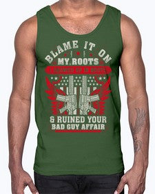 veteran showed up in boots 1198#- western- Cotton Tank