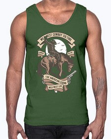 wild west cowboy culture 1249#- western- Cotton Tank