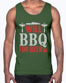 will bbq for beer 475#- bbq- Cotton Tank