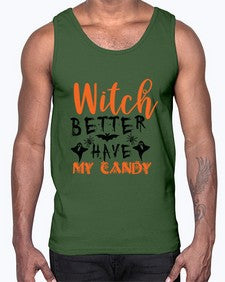 witch better have my candy 16#- witch- Cotton Tank