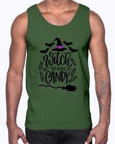 witch better have my candy 17#- witch- Cotton Tank