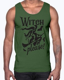 witch please 13#- witch- Cotton Tank
