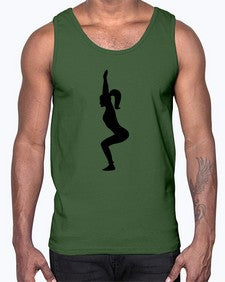 yoga pose  642#- yoga- Cotton Tank
