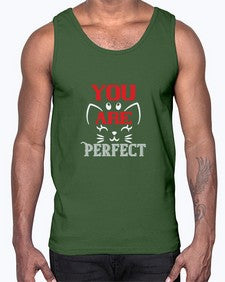 you are perfect Style 124#- cats- Cotton Tank
