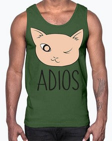 Adios- cats- Cotton Tank
